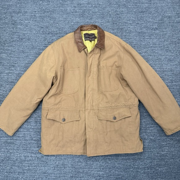 Maxwear Other - Vintage Maxwear Barn Chore Coat Jacket Large Removable Liner Workwear Leather